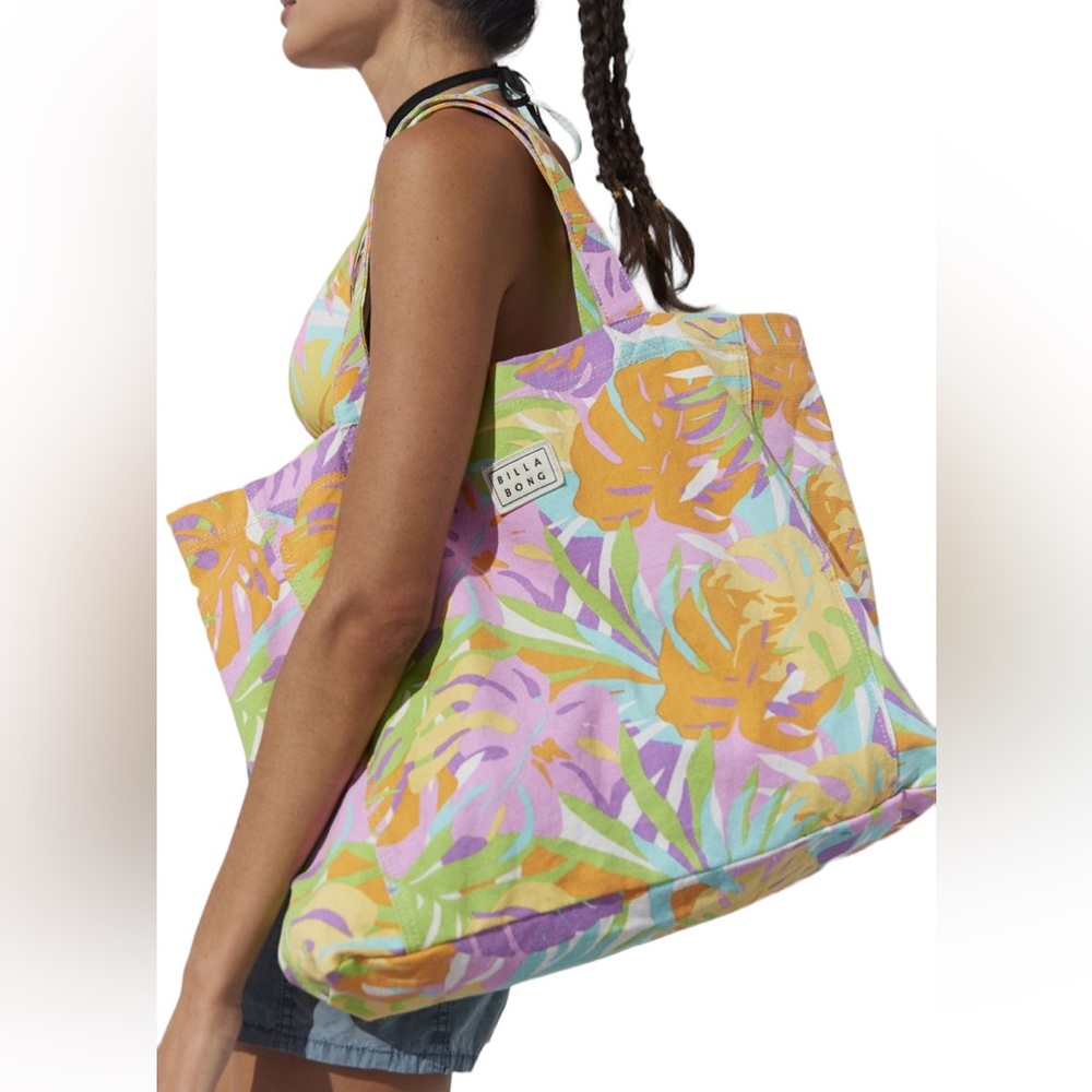 BILLABONG Colorful So Essential Canvas Tote Bag